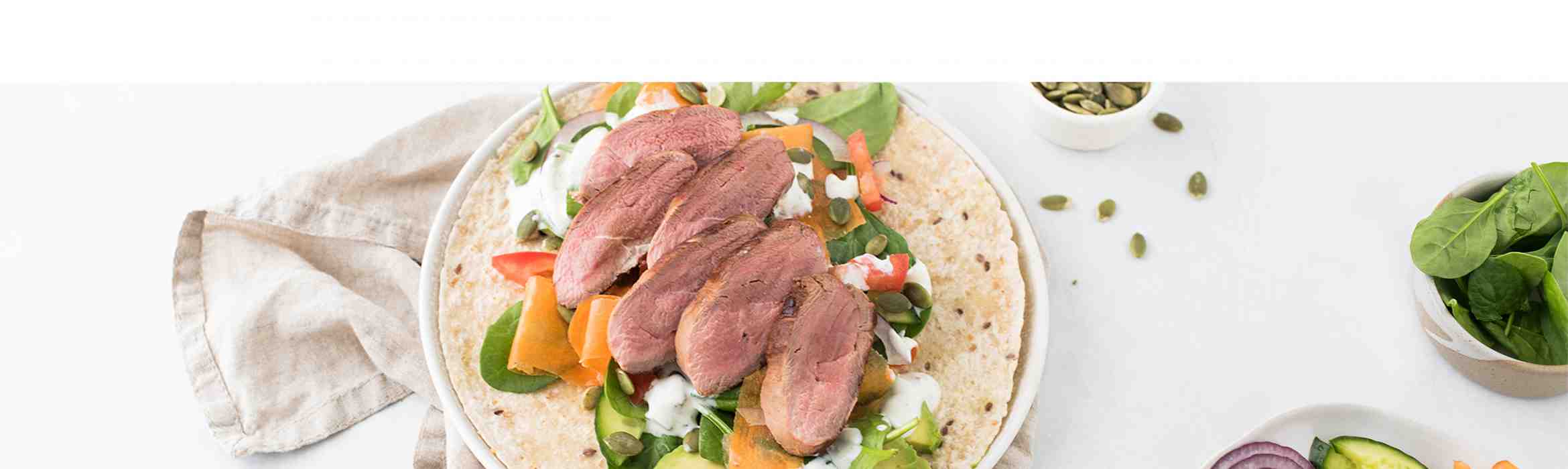 Duck Breast Salad Wrap Recipe