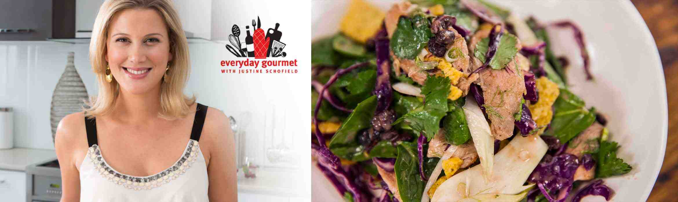Duck Breast, Red Cabbage and Corn Chip Salad Recipe