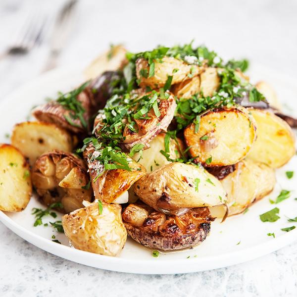 Duck Fat Potatoes with Rosemary & Onion Recipe