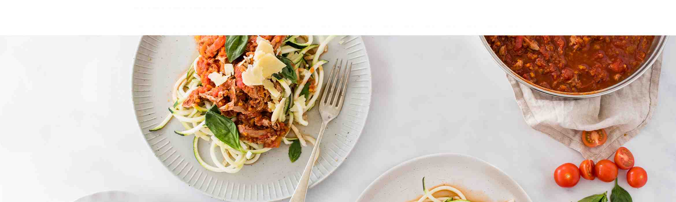 Slow Cooked Duck Breast Ragu with Zucchini Noodles Recipe