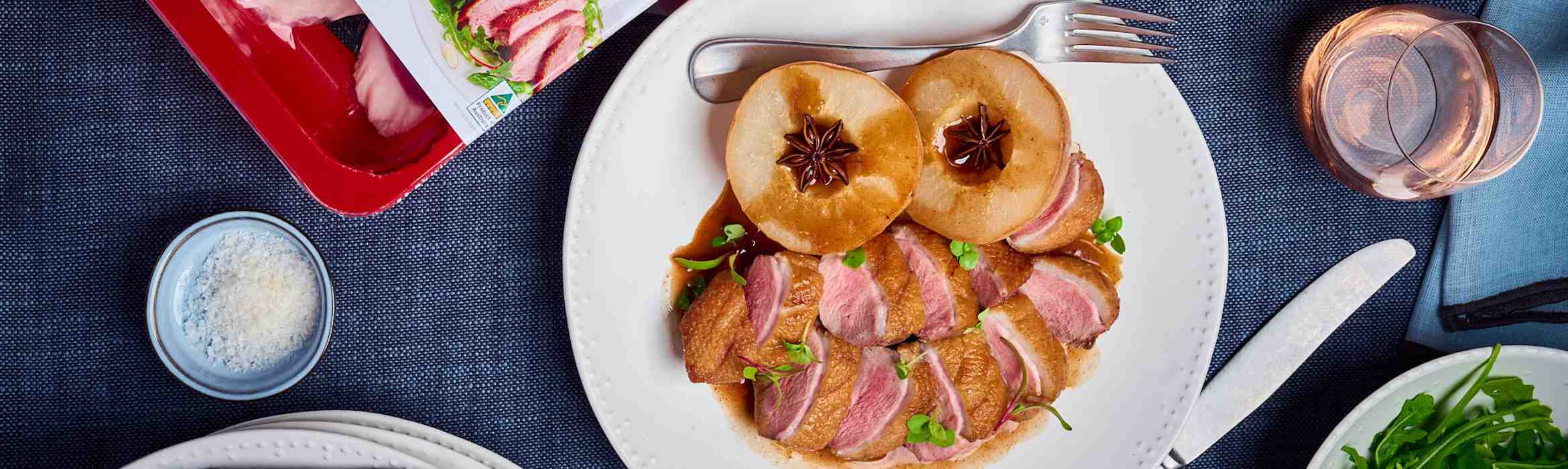 Duck Breast, with Nashi pears, honey and star anise Recipe