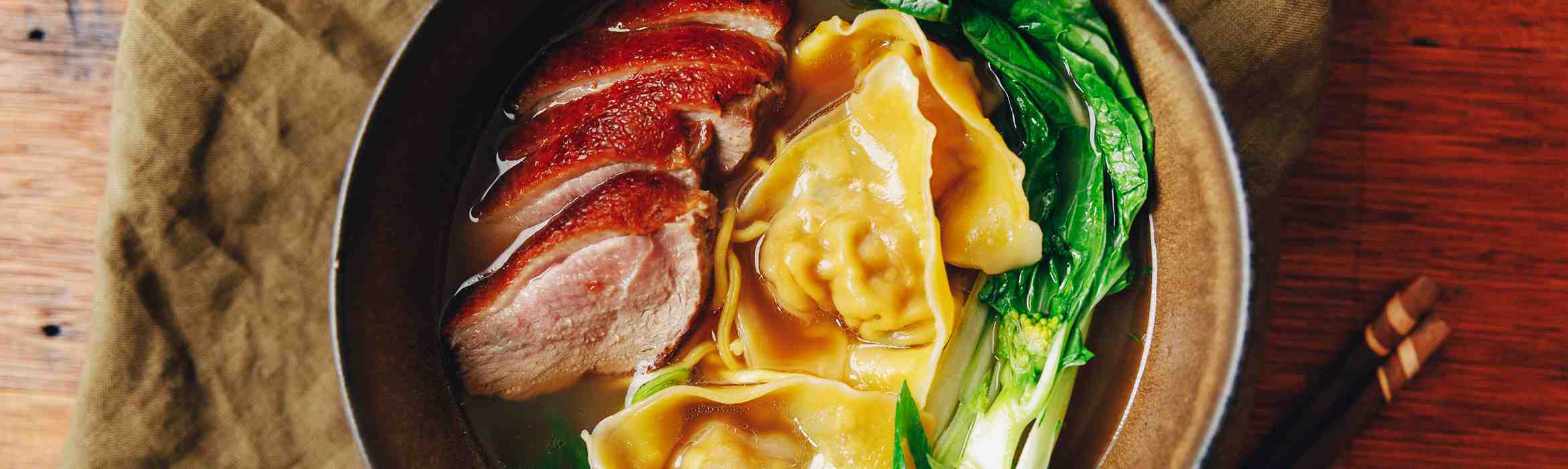 Duck and Dumpling Noodle Soup Recipe