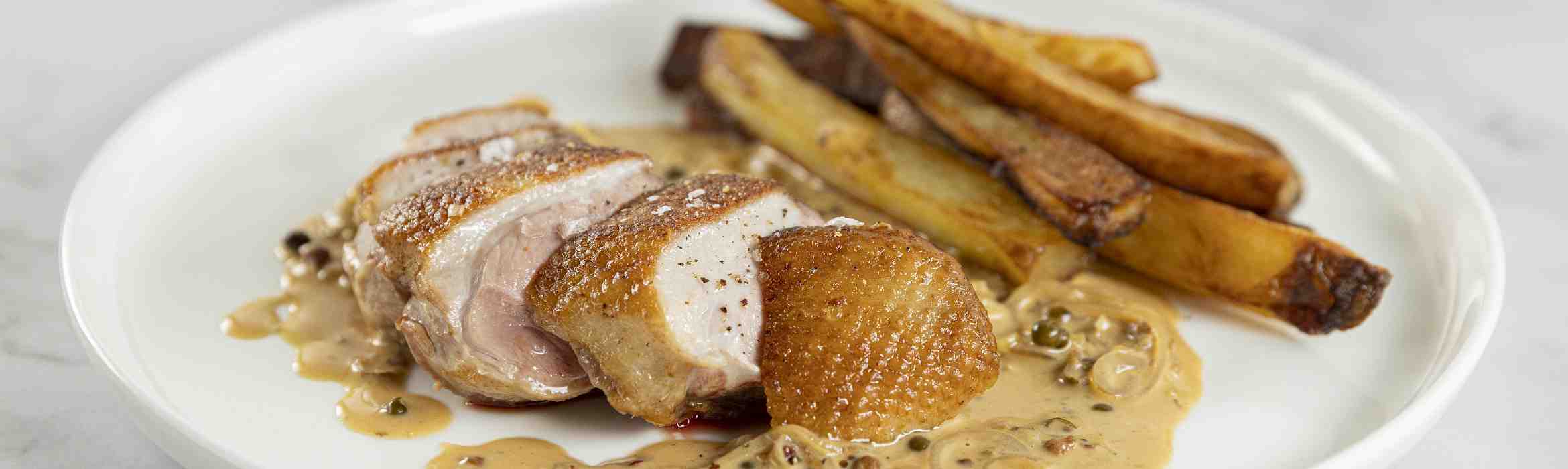 Duck with Peppercorn & Whisky Sauce Recipe