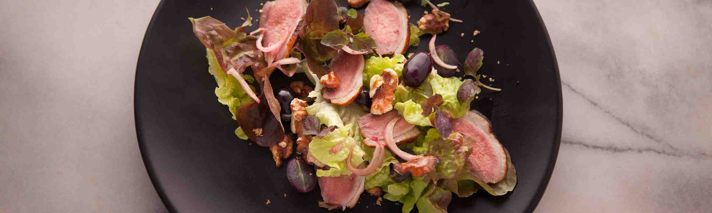 Smoked Duck with Pickled Grapes Recipe