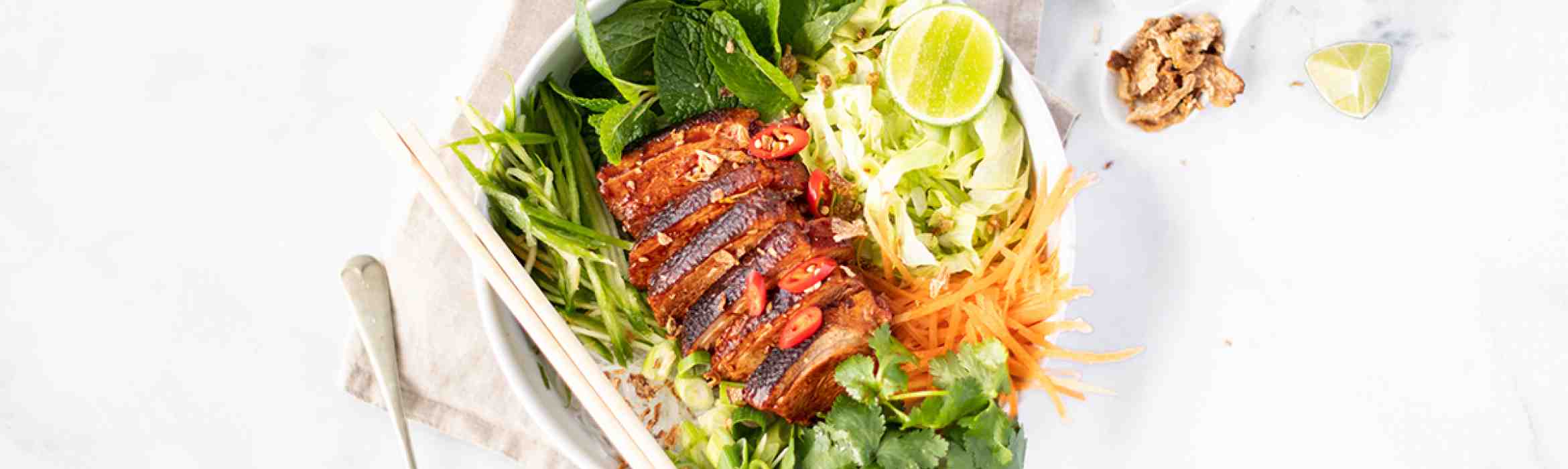Vietnamese Style Peking Duck Noodle Salad Recipe