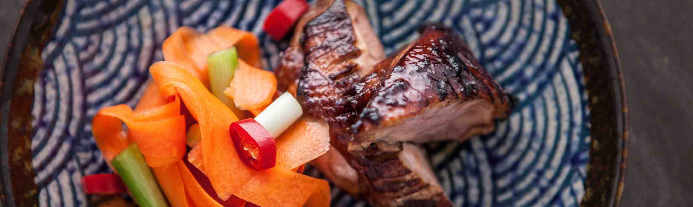 Teriyaki Duck with Easy Pickled Carrot Recipe