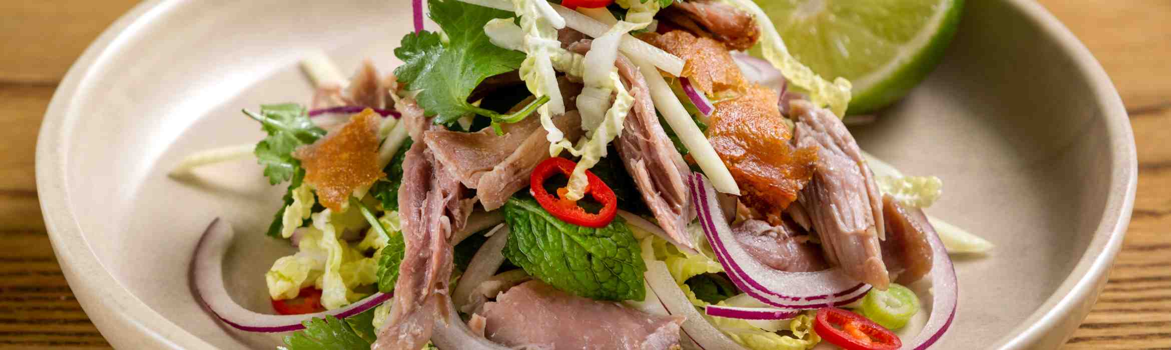 Confit Duck, Green Papaya & Herb Salad Recipe
