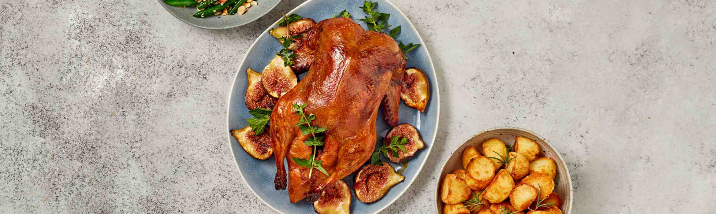 Whole Duck with Figs & Potatoes