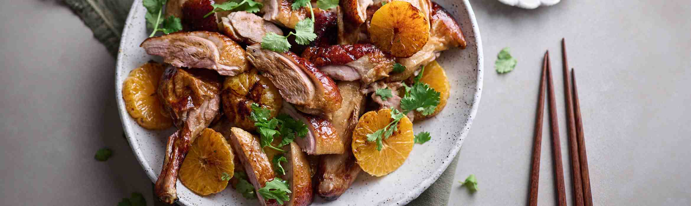 Whole Roast Duck with Mandarins Recipe