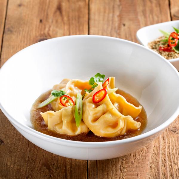 Duck Wontons and Asian Broth Soup Recipe