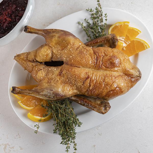 Roasted Whole Duck with Cumberland Sauce Recipe