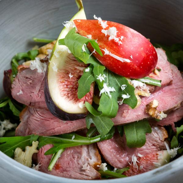 Duck Breast Salad with Fig, Apple and Watercress Recipe