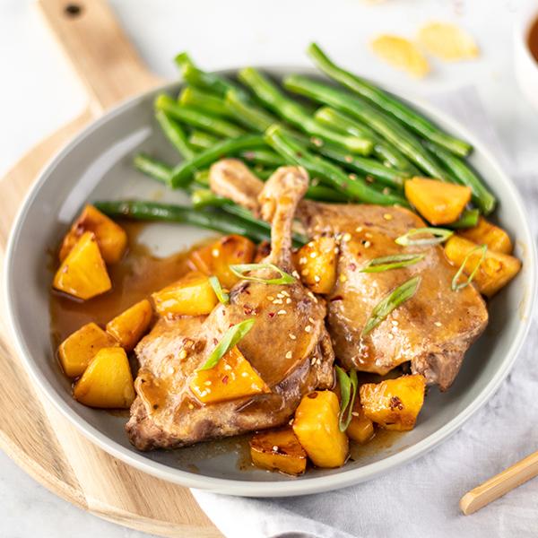 Slow Cooker Sweet and Spicy Duck with Sticky Pineapple Sauce Recipe