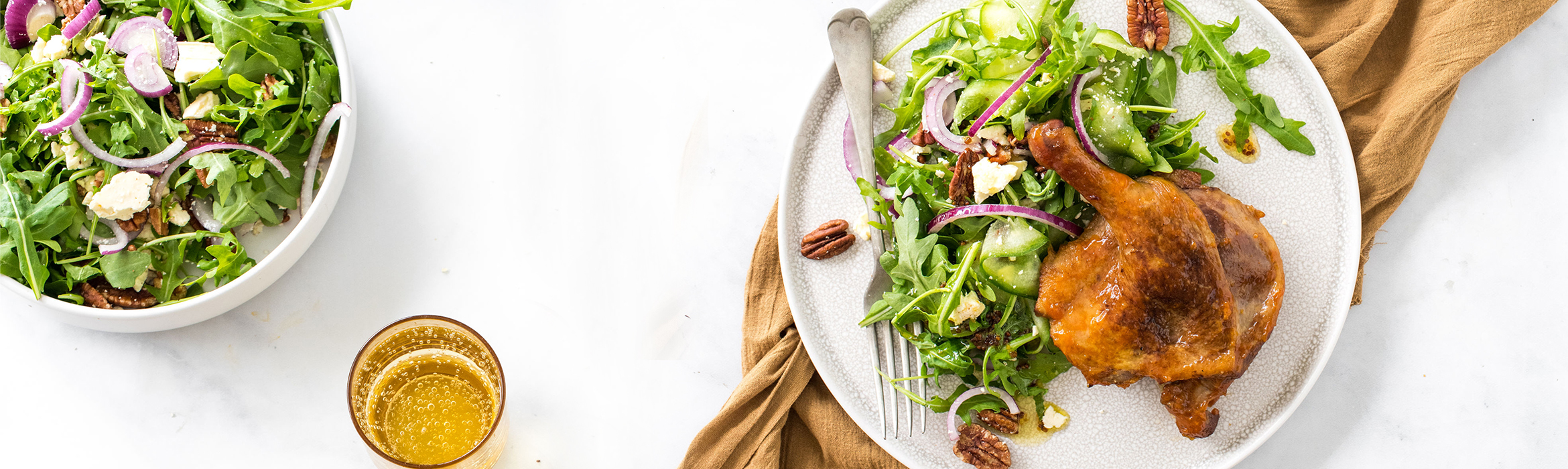 A L’Orange Duck Legs with Rocket Salad Recipe | Luv-a-Duck – Australia’s Favourite Duck