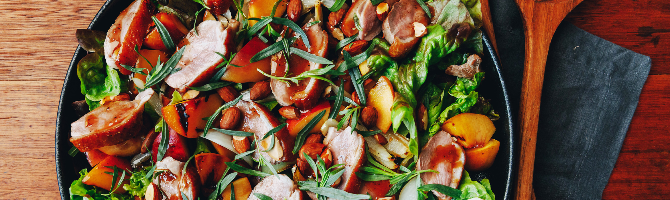 Crispy Skin Duck Breast with Peach Tarragon and Honey Recipe | Luv-a-Duck – Australia’s Favourite Du