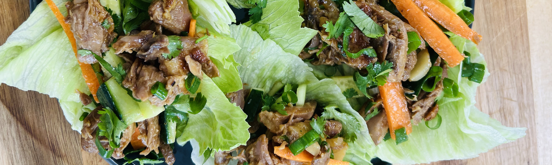 A L'Orange Duck Legs San Choy Bow Recipe | Luv-a-Duck – Australia’s Favourite Duck