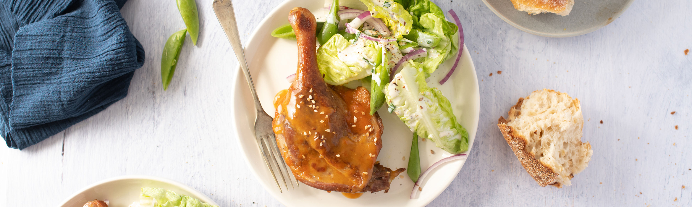 A L’Orange Duck with Crisp Summer Salad Recipe | Luv-a-Duck – Australia’s Favourite Duck