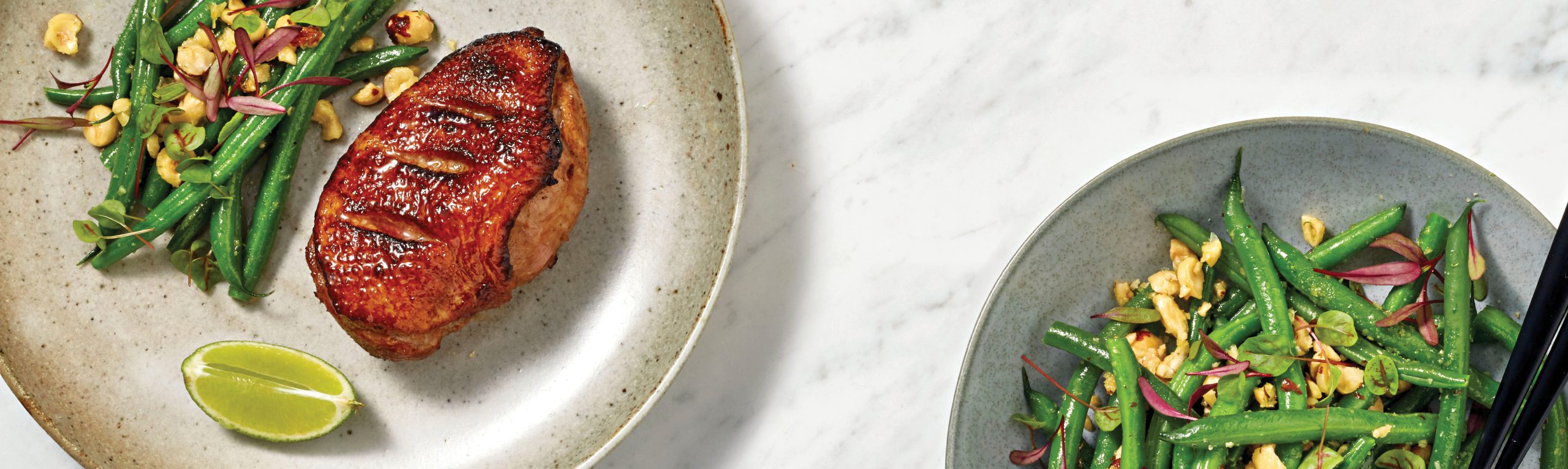 Honey Soy Glazed Duck Breast With Green Beans And Toasted Hazelnuts Recipe | Luv-a-Duck – Australia’