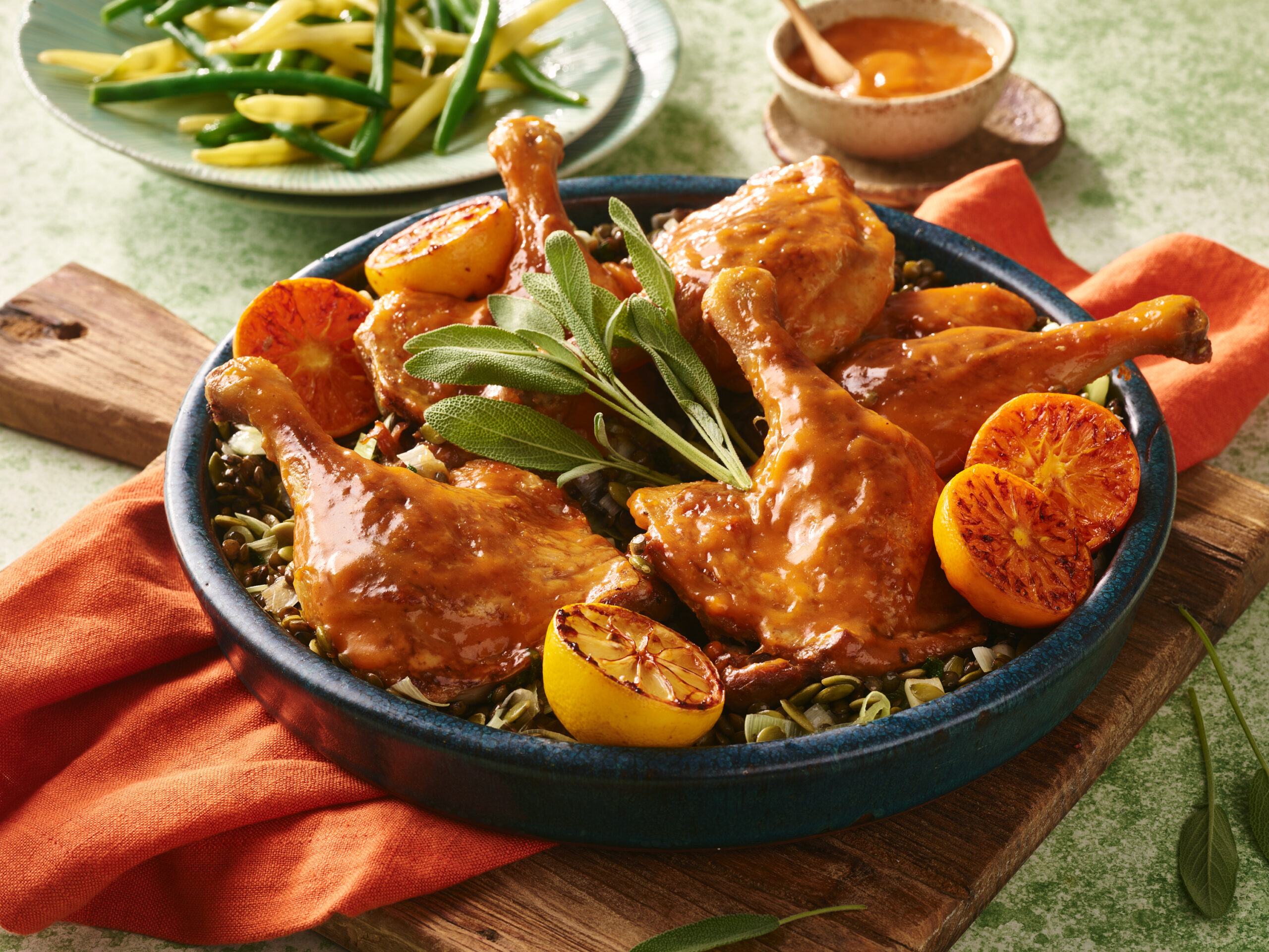 Duck A L'Orange with Herbed Lentils Recipe | Luv-a-Duck – Australia’s Favourite Duck